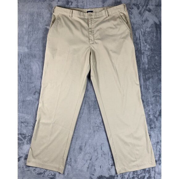 Nike Dri-Fit Chino Golf Pants Men's 38X32 Beige Khaki Swoosh Logo - Picture 1 of 8